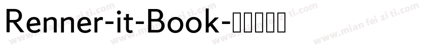 Renner-it-Book字体转换