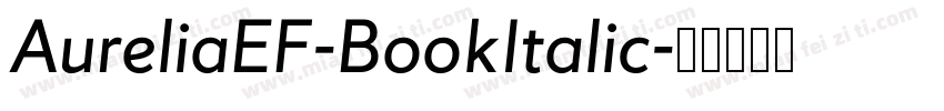 AureliaEF-BookItalic字体转换