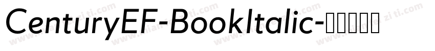 CenturyEF-BookItalic字体转换