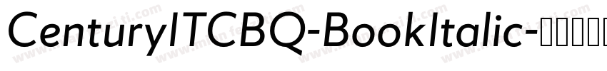 CenturyITCBQ-BookItalic字体转换