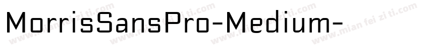 MorrisSansPro-Medium字体转换