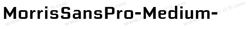 MorrisSansPro-Medium字体转换
