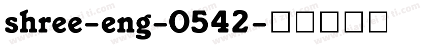 shree-eng-0542字体转换