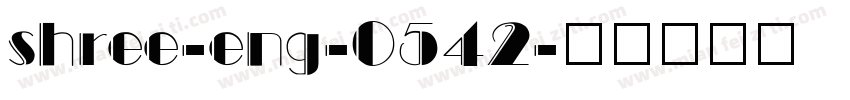 shree-eng-0542字体转换