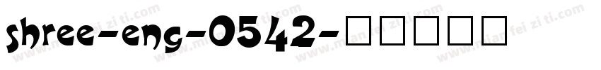 shree-eng-0542字体转换