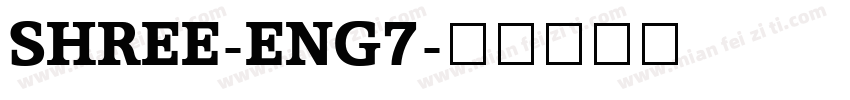 SHREE-ENG7字体转换
