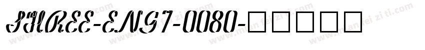 SHREE-ENG7-0080字体转换