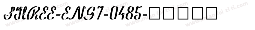SHREE-ENG7-0485字体转换