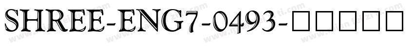 SHREE-ENG7-0493字体转换
