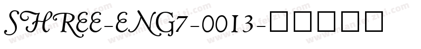 SHREE-ENG7-0013字体转换