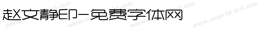 赵文静印字体转换