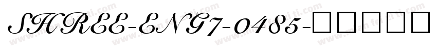 SHREE-ENG7-0485字体转换