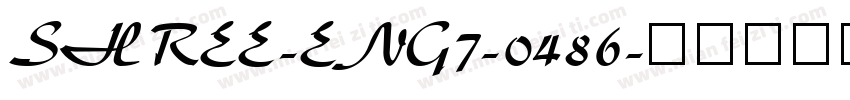SHREE-ENG7-0486字体转换