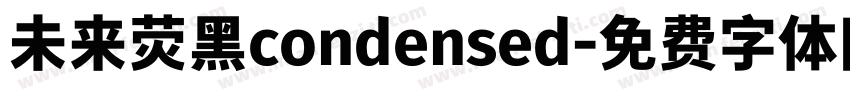 未来荧黑condensed字体转换