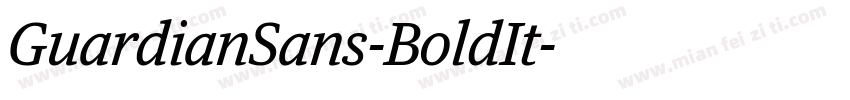GuardianSans-BoldIt字体转换