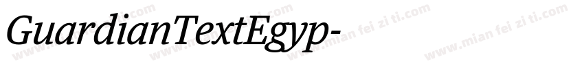 GuardianTextEgyp字体转换