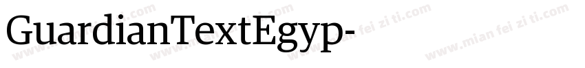 GuardianTextEgyp字体转换
