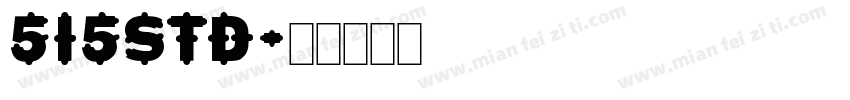 515std字体转换