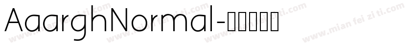 AaarghNormal字体转换