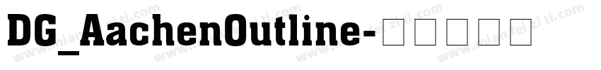 DG_AachenOutline字体转换