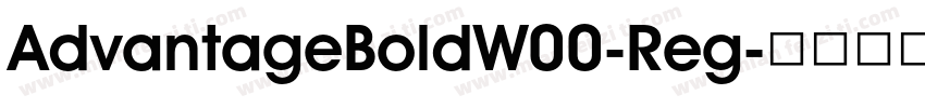 AdvantageBoldW00-Reg字体转换
