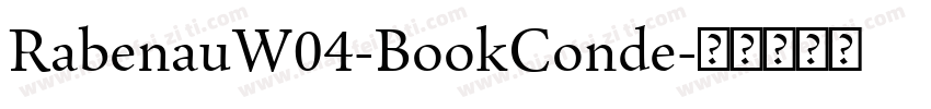 RabenauW04-BookConde字体转换