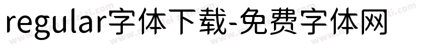 regular字体下载字体转换