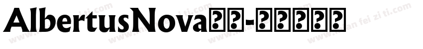 AlbertusNova字体字体转换