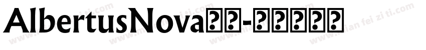 AlbertusNova字体字体转换