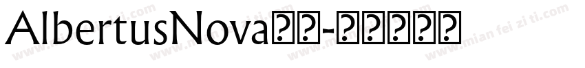 AlbertusNova字体字体转换