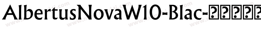 AlbertusNovaW10-Blac字体转换