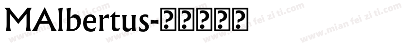 MAlbertus字体转换