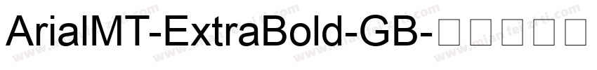 ArialMT-ExtraBold-GB字体转换