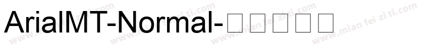 ArialMT-Normal字体转换