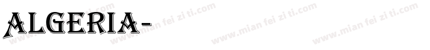 Algeria字体转换