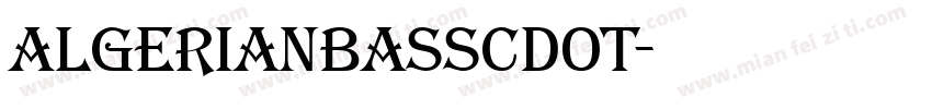 AlgerianBasSCDOT字体转换