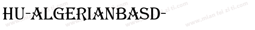 Hu-AlgerianBasD字体转换