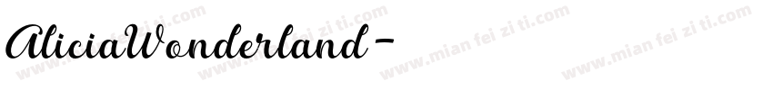 AliciaWonderland字体转换