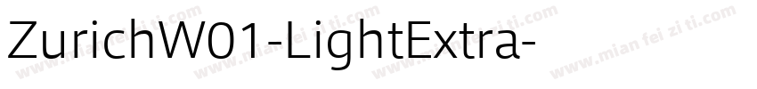 ZurichW01-LightExtra字体转换