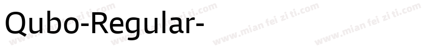 Qubo-Regular字体转换