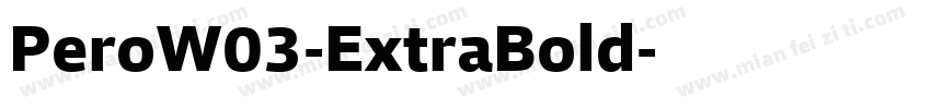 PeroW03-ExtraBold字体转换