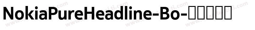 NokiaPureHeadline-Bo字体转换