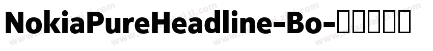 NokiaPureHeadline-Bo字体转换