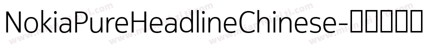 NokiaPureHeadlineChinese字体转换