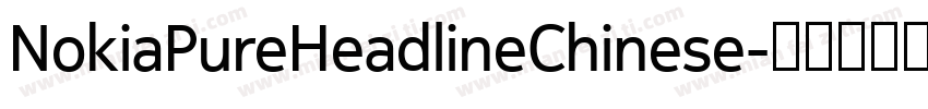 NokiaPureHeadlineChinese字体转换