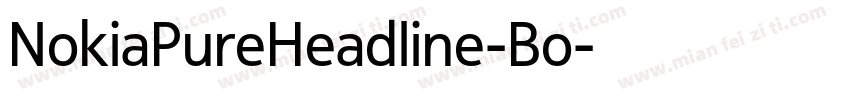 NokiaPureHeadline-Bo字体转换