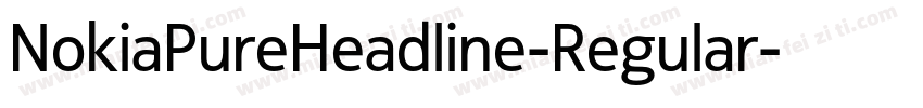 NokiaPureHeadline-Regular字体转换