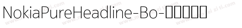 NokiaPureHeadline-Bo字体转换