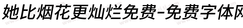 她比烟花更灿烂免费字体转换