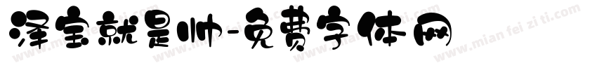 泽宝就是帅字体转换